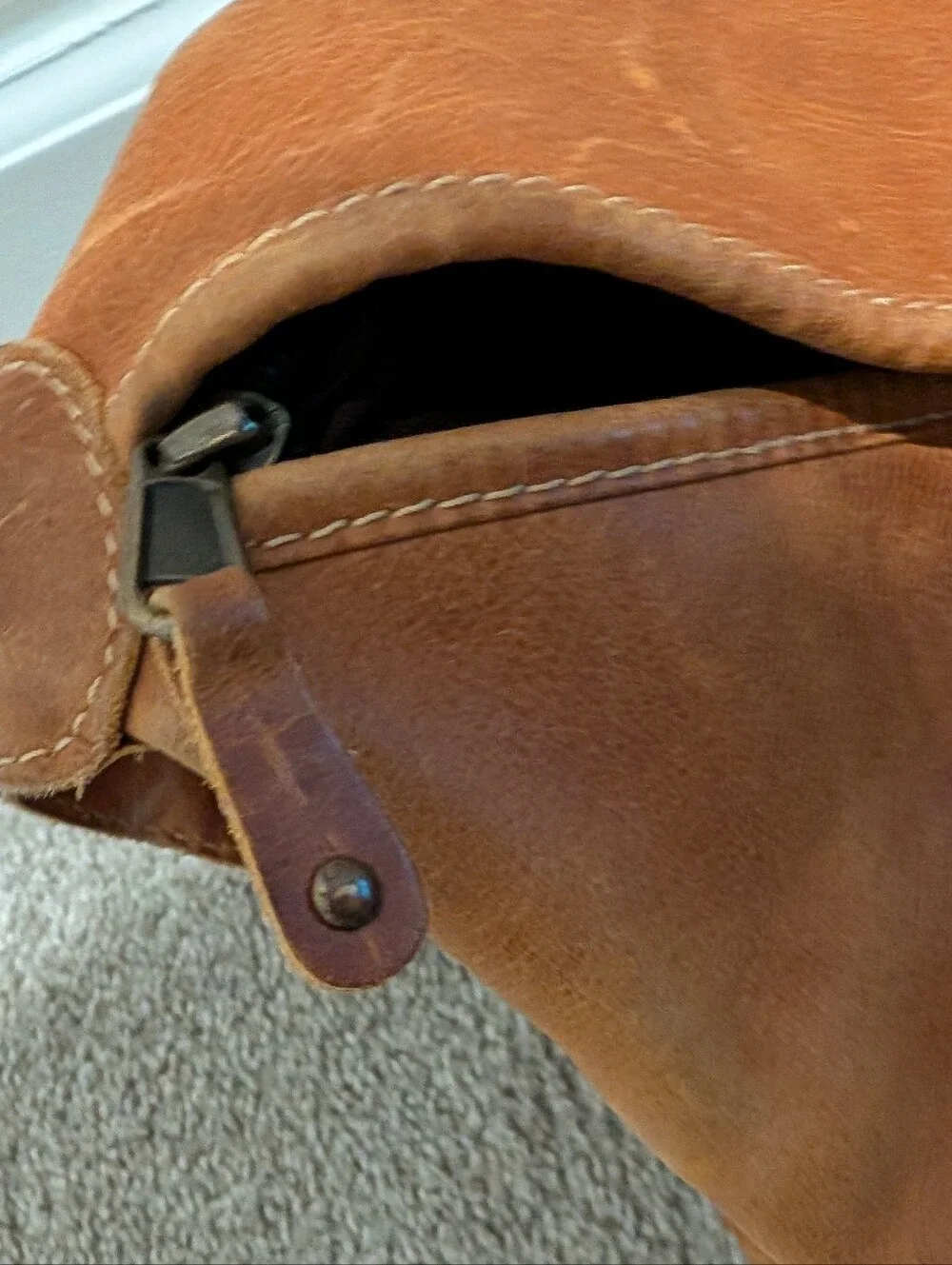 Brown Leather Duffel Weekender Bag - Classic Travel Tote Made In India